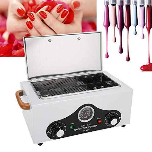 Preisvergleich Produktbild Sterilisierungsbox, hohe Temperatur, Desinfektionsschrank, Edelstahl, abnehmbar für Nagelwerkzeuge und Tattoo-Werkzeug (EU)