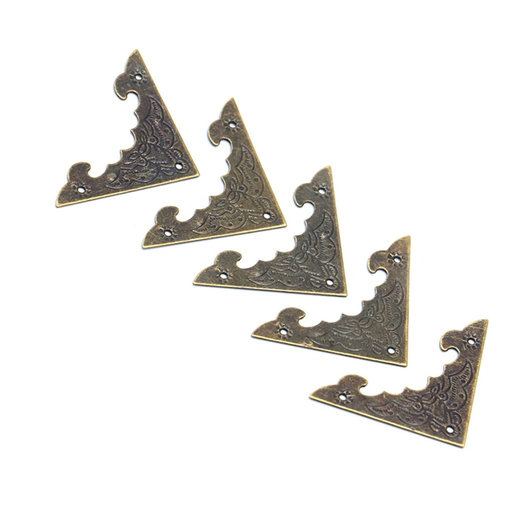 Coin support antique pour boîte en bois : lot de 10 pieds de protection