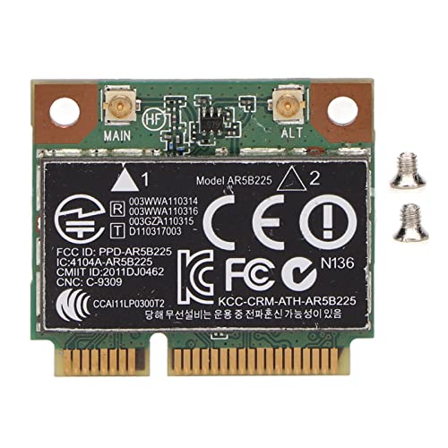 Tarjeta de Red Gavigain Mini PCIe, Adaptador NIC Inalámbrico 300M BT4.0 WiFi para HP CQ43 CQ58 DV4 DV6 DV7 G4 G6 G7 Compatible con Windows miniatura 6