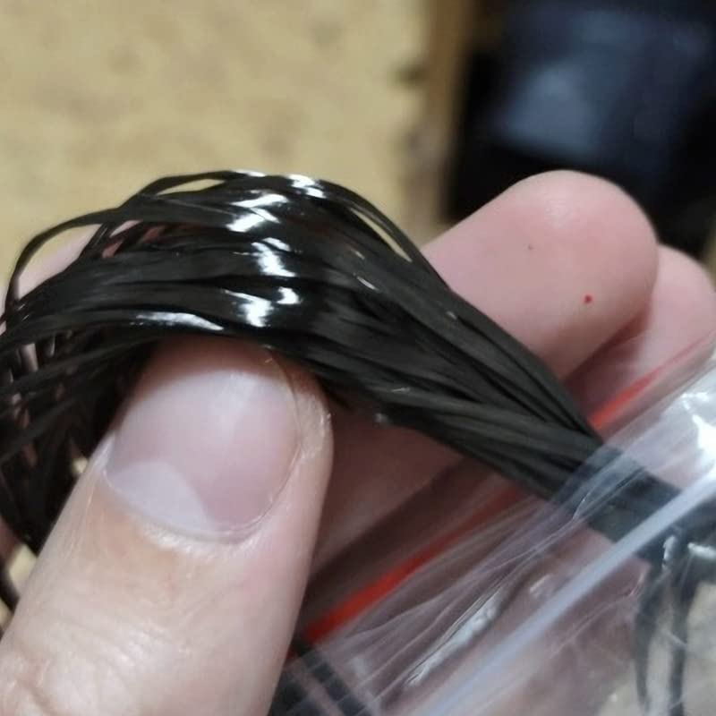 Fil en fibre de carbone résistant aux hautes températures, conducteur et résistance à la traction 3K 6K 12K 24K Fil chauffant en fibre de carbone (12K : 8 mm x 60 m)