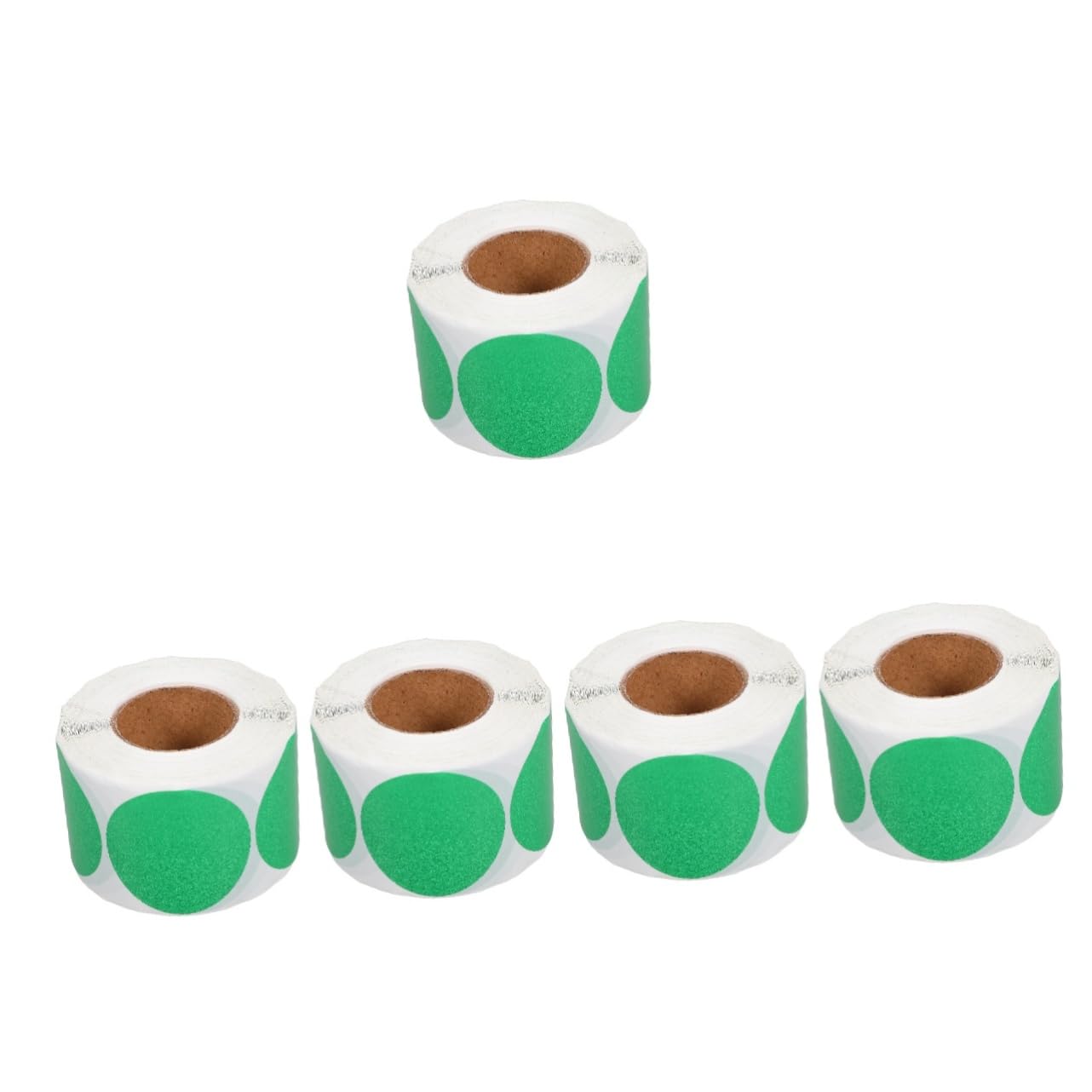 5rouleaux Étiquettes Autocollantes Rondes à Imprimer Labels Thermiques Adhésifs Pour Organisation Et Stockage Étiquettes Blanches Pour Écriture Et Impression