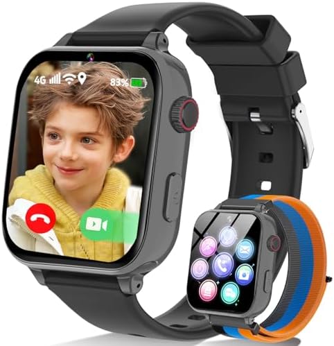 Berilona 4G Montre Connectée Enfant GPS Smartwatch Téléphone pour