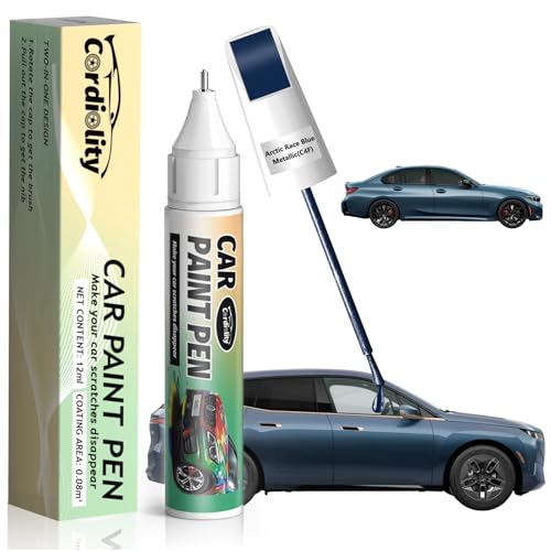 Image of C4F Arctic Race Blue Metallic Touch Up Paint for BMW, Color Accurate Car Paint Scratch Repair Pen, Quick & Easy Fix Automotive Chips and Nicks