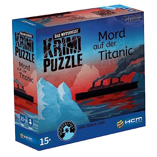 HCM Kinzel - 55174 - Mord auf der Titanic - Das mysteriöse Krimi Puzzle - inkl. Krimigeschichte, Rätsel Puzzle 1000 Teile