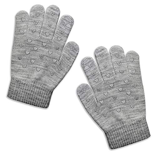 Image of EvridWear Boys Girls Magic Stretch Gripper Gloves 3 Pair Pack Assortment, Kids One Size Winter Warm Gloves Children