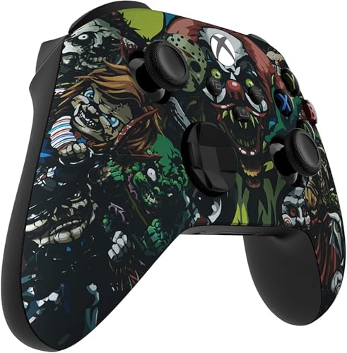 Image of Custom Controllerzz Wireless Controller for Microsoft Xbox Series X /S & Xbox One - Custom Soft Touch Feel - Custom Xbox Series X /S Controller (X /S Scary Party)