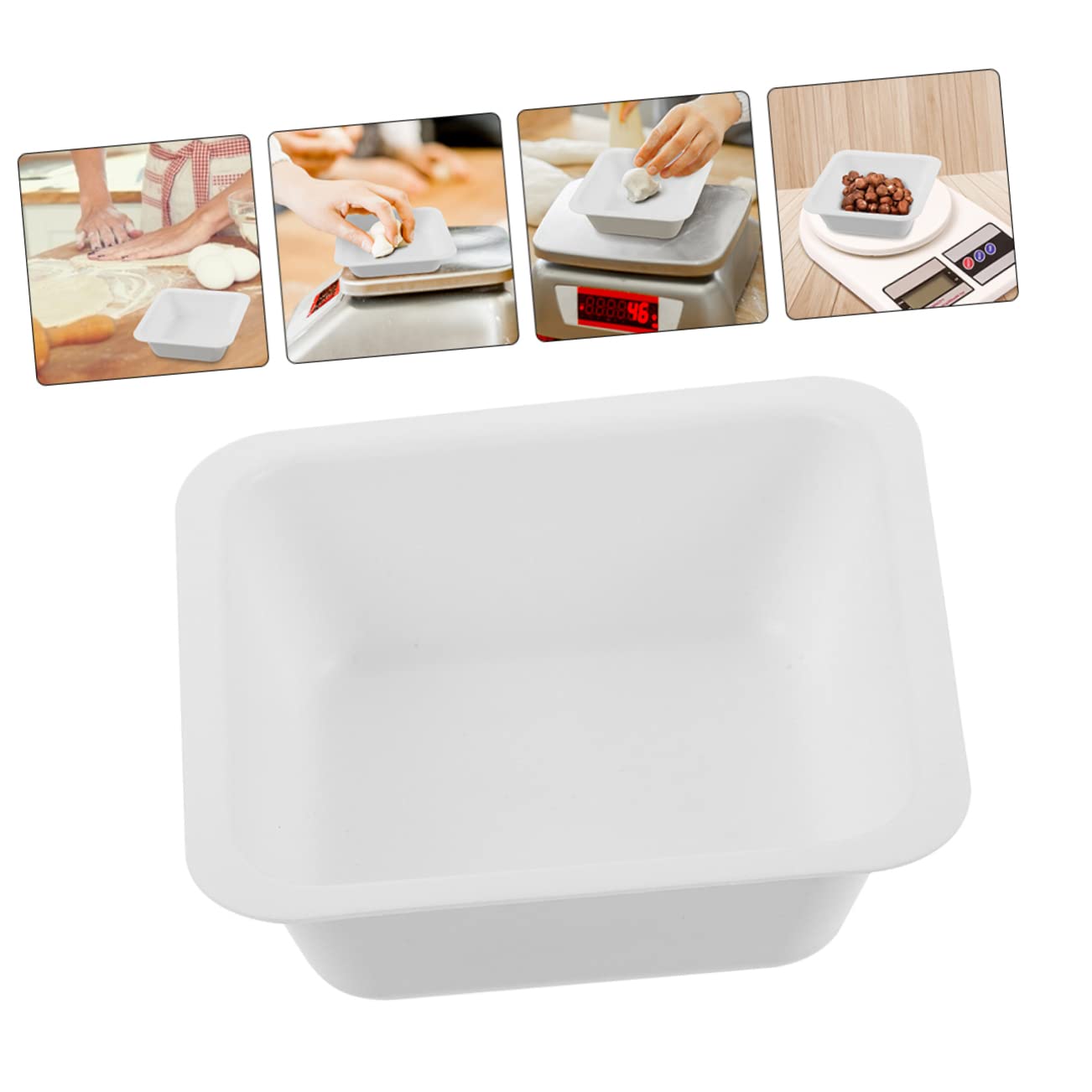 White Plastic Weighing Dish 30 Pack 250ml for Laboratory Use | Smooth Surface, Antistatic Design, Accurate Pour-Outs, Minimal Sample Loss, Practical Lab Supplies
