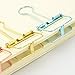 Color Hollow Out Paper Binder Clip Invoice Bill Clip Office Supplies Pack of 10 (M, Bronze)