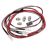 hpi lamp 400w  MagiDeal 2 Stück Weiß LED-Lampe mit 2 Stück Rot LED-Lampe Für Traxxas Hsp Redcat RC4WD Axial SCX10 D90 HPI RC Cars / RC Modellbau