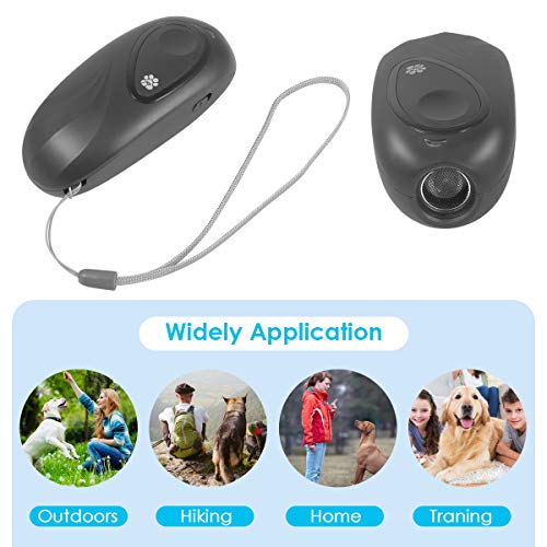 Zomma Anti Barking Device, Ultrasonic Dog Bark Deterrent, 2 in 1 Adjustable Frequency Dog Barking Deterrent Devices Handheld Dog Training Device with LED Indicator Wrist Strap for Indoor Outdoor