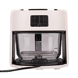Tayama 4.5L White Glass Air Fryer, see thru glass pot easy to clean oil-free cooking — image 4
