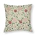 William Morris Cray Floral Pre Raphaelite Vintage Throw Pillow Covers Case Cushion Pillowcase with Hidden Zipper Closure for Sofa Bench Bed Home Decor 16"×16"