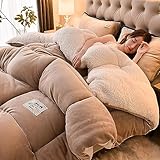 [LOURD + CONFORTABLEMENT DOUX] : la couverture épaisse confortable est durable mais plus douce, plus confortable que les couvertures lourdes typiques pour l'hiver. Très très épais, très très chaud. mou, tendre! À l'aise! Ne se décolore pas ! Non déformé ! lavable! durable! Le meilleur choix en hiver, vous offrant l'expérience la plus chaleureuse!