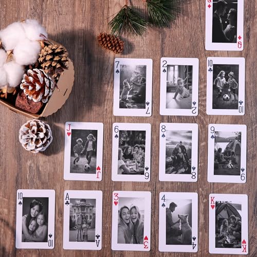Cartas para jugar personalizadas con fotos, póker estándar miniatura 6