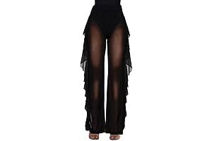 Women's Sheer Mesh Ruffle Pants - Adventure Ready