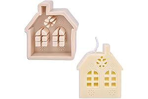 Christmas House Shape Candle Silicone Mold