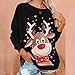 Jersey de Talla Grande para Mujer 2020 Moda Mujer Navidad muñeco de...