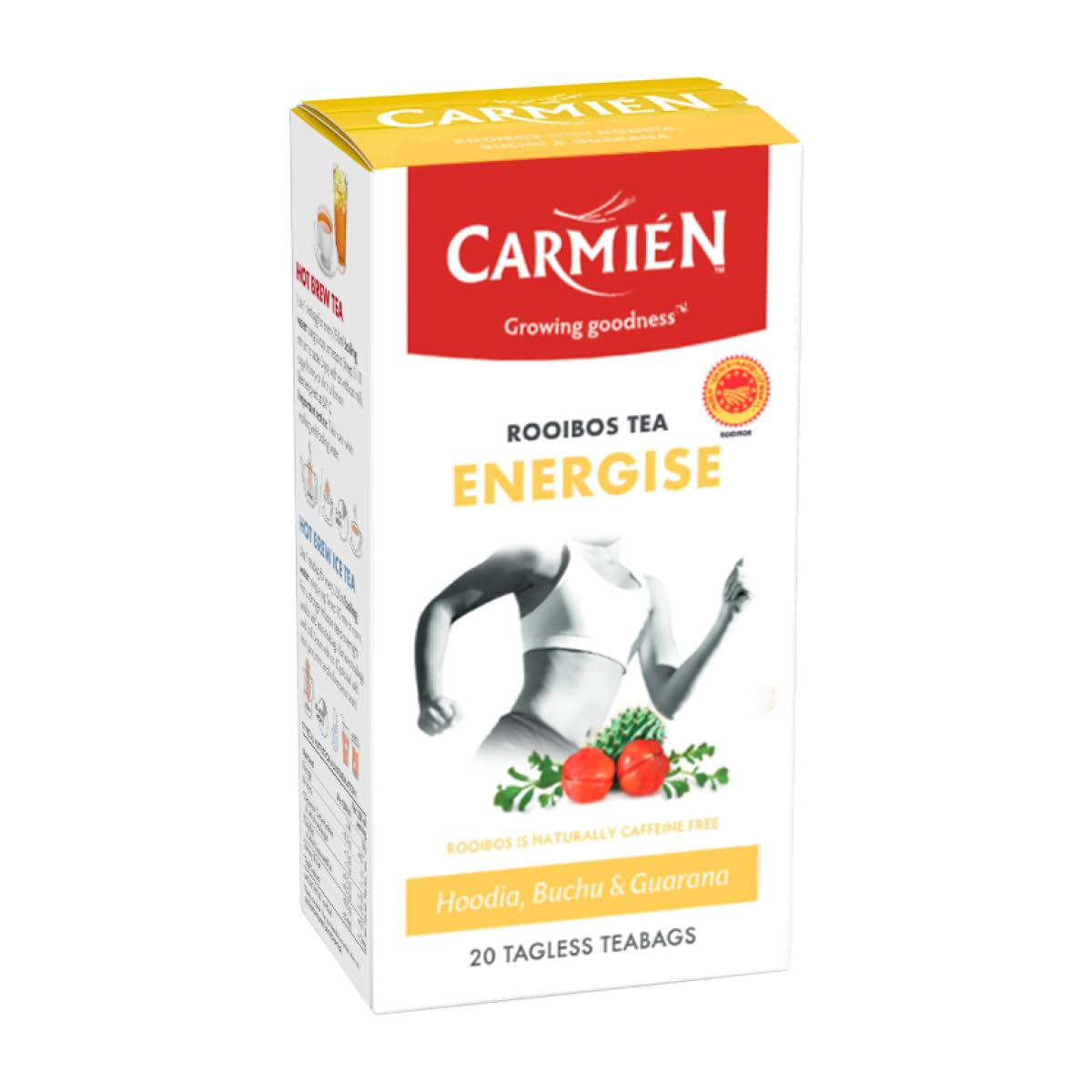 Carmién Tea ENERGISE/Rooibos with Guarana Tea 20's (50g)