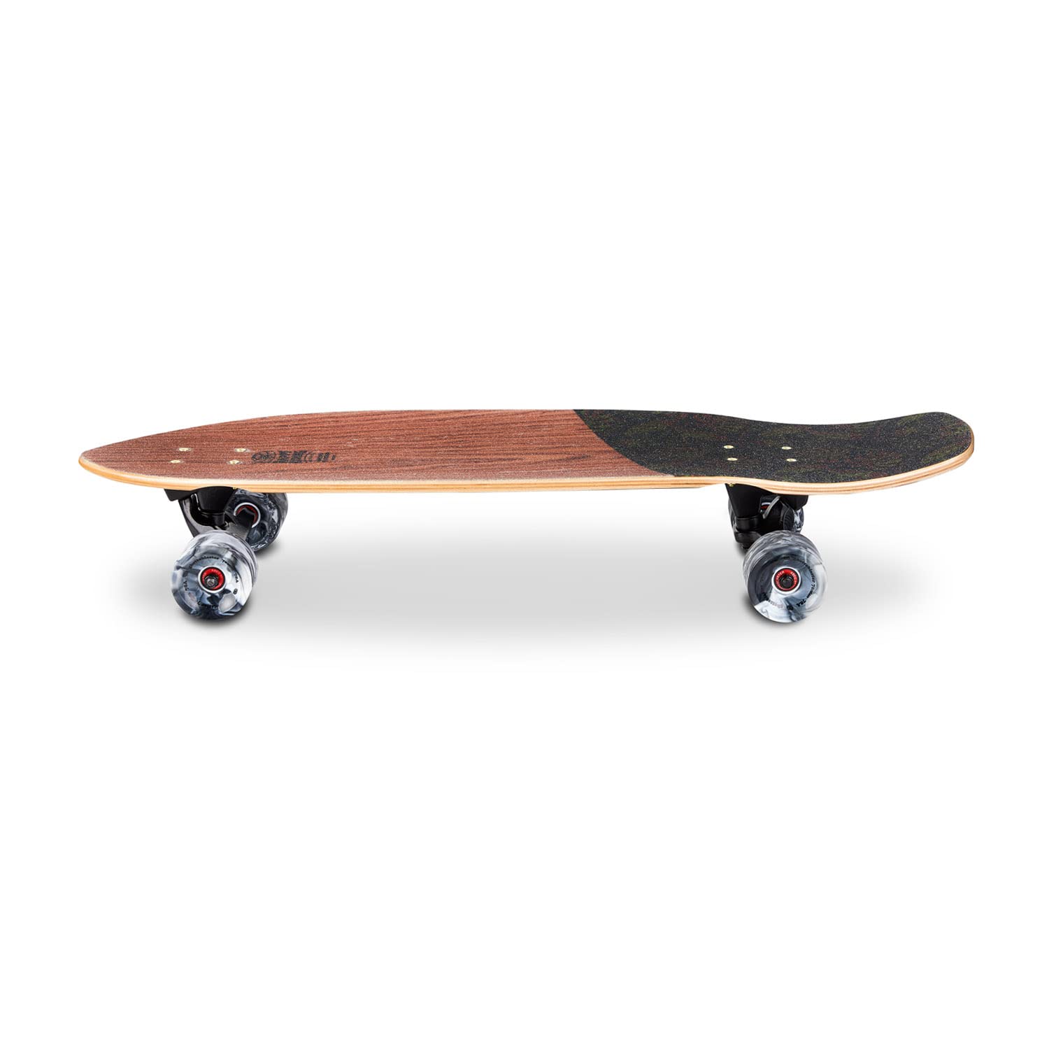 Surfskate Skateboard Carver Ghettoblaster - Cuscinetti Veloci a Sfera ABEC 11 - Tavola in Acero Canadese e Teak a 7 strati - Ideale per Pumping - Principianti Bambini e Adulti