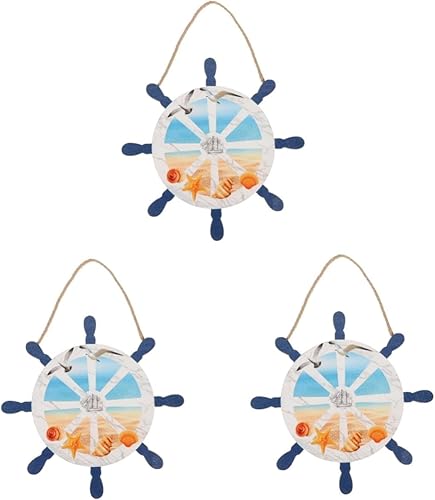 OSALADI 3pcs Wood Decor Wood Trim Home Decoration Mariposas Decorativas Boho Lampshade Light House Decorations for Home Household Decor Sea Decor