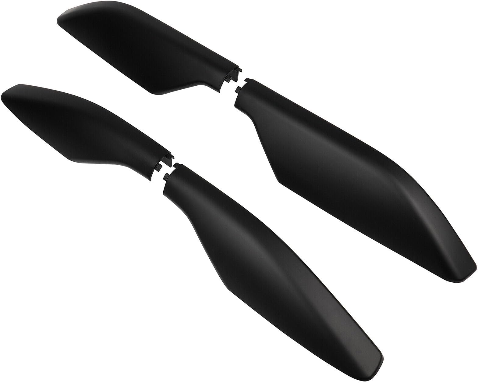 Roof Rack Roof Rail Cover Black for Prado ABS 4pcs for Toyota for Land for Cruiser 2003-2004 2006-2009 Polished PA1608290GH, Easy to install