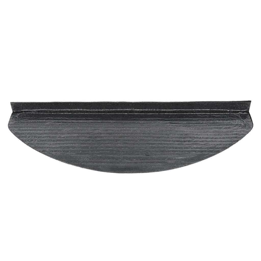 Générique Samoprzylepne maty na schody 30 szt. czarne 65x22,5x3,5 cm antypoślizgowe filcowe igłowane, dźwiękochłonne i nadające się do prania w pralce na schody
