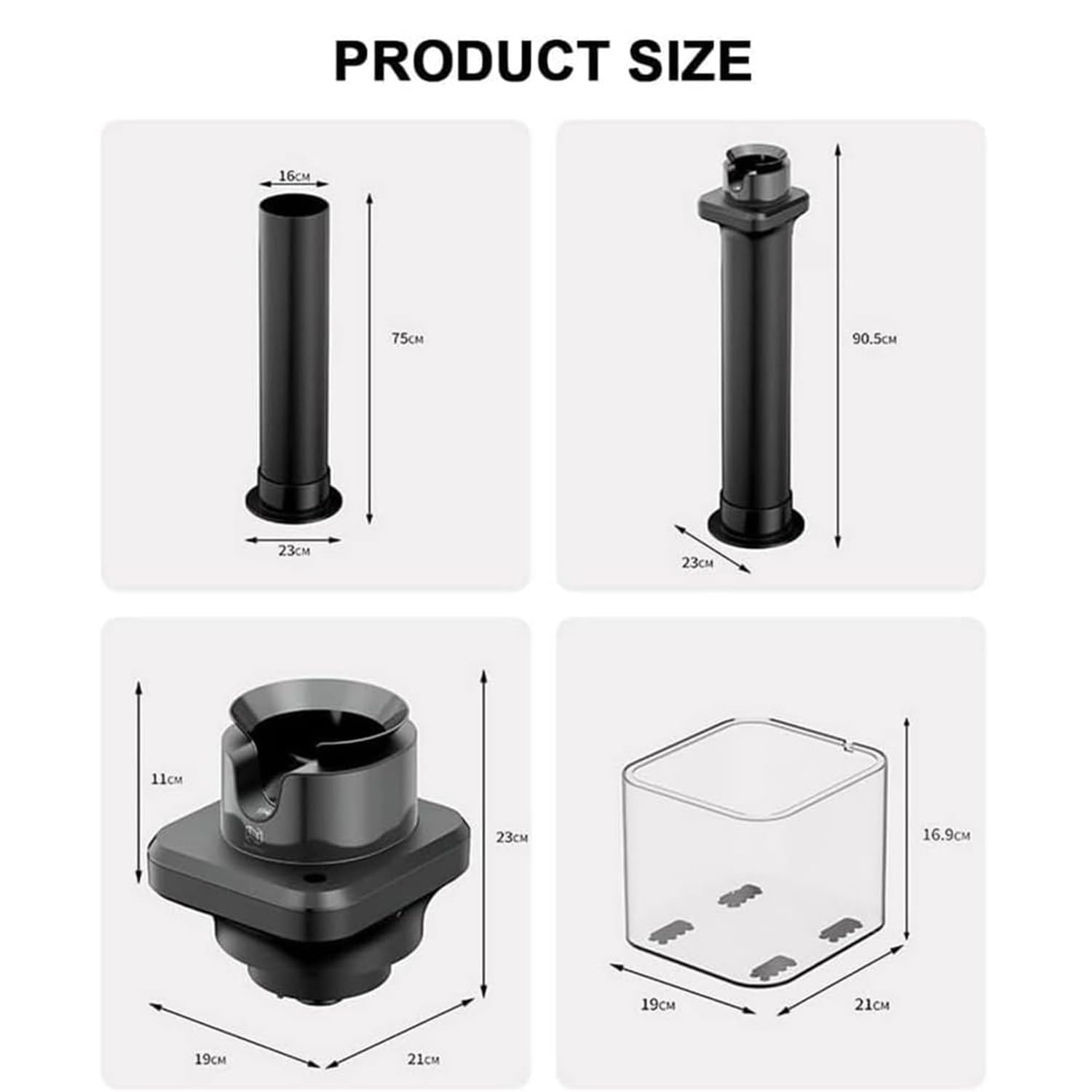 Qiang Limpiador Automático De Portafiltros con Sensor De Seguridad Antifalso Tacto - 30w,Filtro De Café Máquina Limpiador De Posos Café Incluye 3 Cabezales De Cepillo,Limpieza Rápida 3S,C