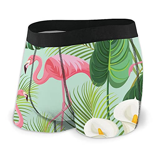 Ropa interior para hombre calzoncillos tipo bóxer de flamencos confortables S-XXL