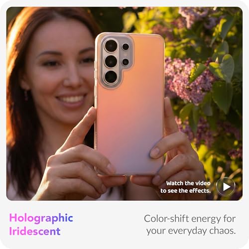 LONLI Hue Case for Samsung Galaxy S26 Ultra - Fluorescent Holographic Iridescent Phone Case - [Raised Camera Frame] - Cute and Unique Phone Cover for Girls and Women - image 2