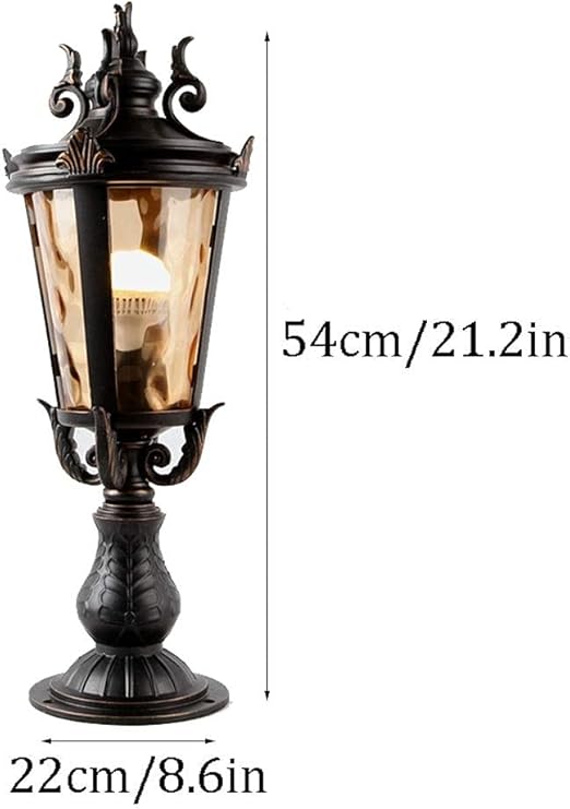 Generic European Simplicity Lamp Post Light Fixture AC Waterproof And Dustproof Courtyard Lights Home Decoration Outdoor Light Lamp Garden View Outdoor Post LanternGarden Lawn Energy Savin photo 3