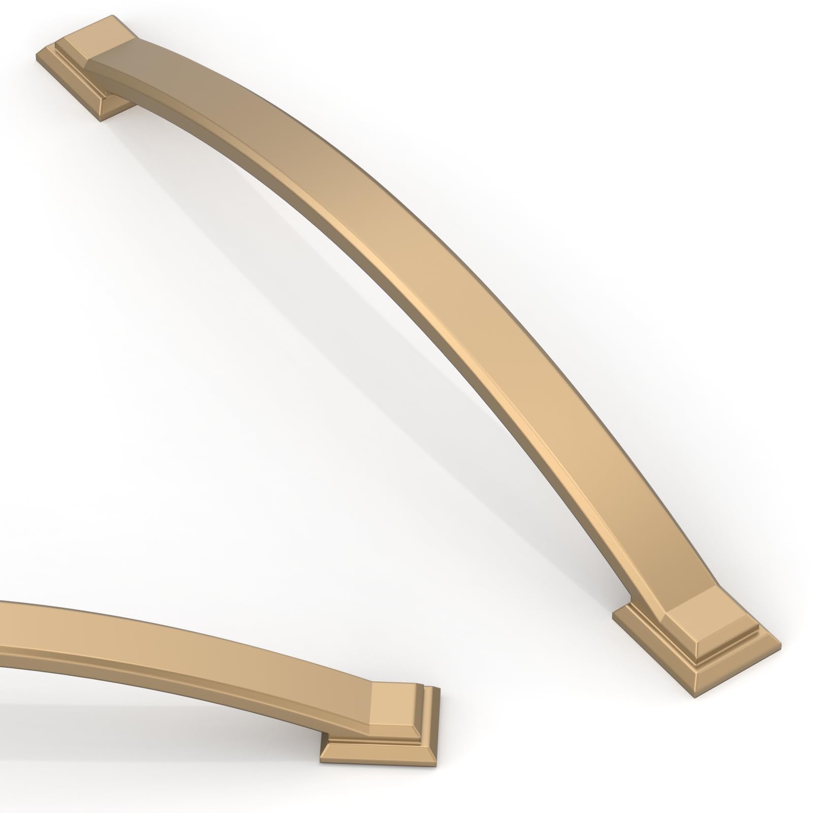 Asimerdeco 10 Pack Champagne Bronze Cabinet Pulls 6.3 Inch(160mm) Kitchen Cabinet Handles Solid Zinc Alloy Cabinet Hardware Drawer Pulls