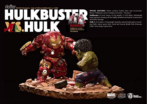 Beast Kingdom Egg Attack021 Hulkbuster Vs Hulk Avengers Age Of Ultron Action Figure Multicolor, 5" #TOP2