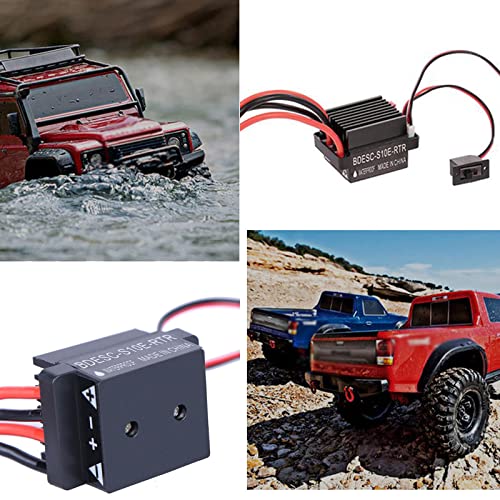 WANGCL 320A Brushed ESC Motor Speed Controller with BEC 5.6V/2A, Forward/Reverse/Brake, Compatible with 1/10 RC Car, Monster Truck, Crawler, RC Boat (6V–12V) - Image 3