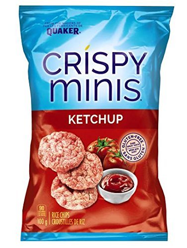 Quaker Crispy Minis Ketchup 3.53 oz3.52 onzas (paquete de 2) Importado de Canadá