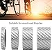 Tissting Bike Carbon Fiber Headset Spacer, 2 Set Carbon Fiber 5/10/15/20mm Bicycle Headset Front Fork Spacer Stem Bike Washer for Mountain Bike, Road Bike(Silver)