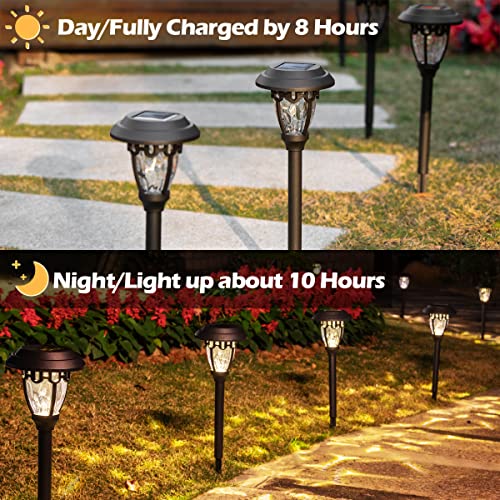 1 Solar Address Sign & 8 Solar Pathway Lights Outdoor Waterproof For Yard, Patio #TOP5