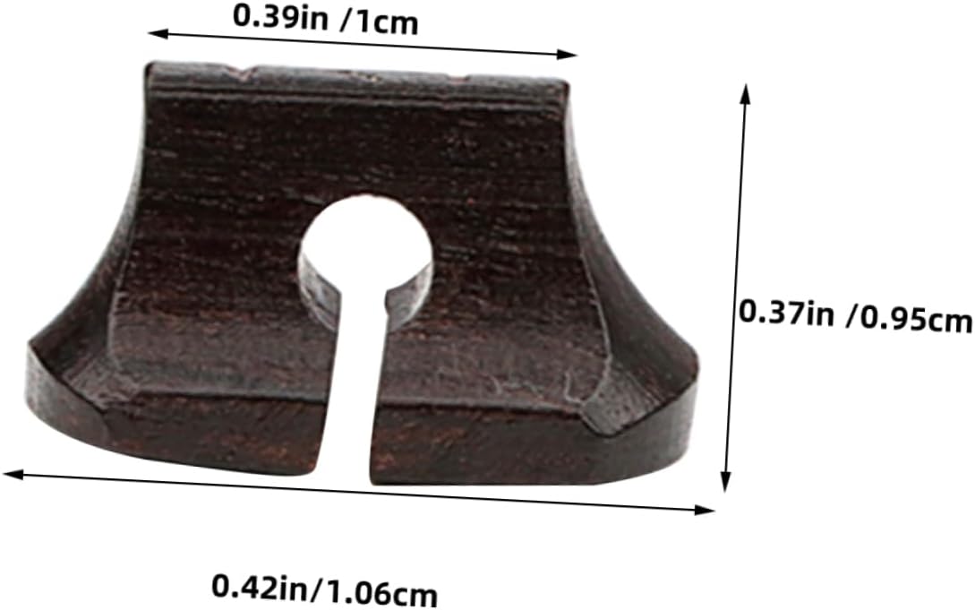 HANABASS Erhu Wooden Saddle Bridge Replacement Durable Erhu Accessory for Enhanced Tone Volume present for Enthusiasts Sturdy Music Instrument Part