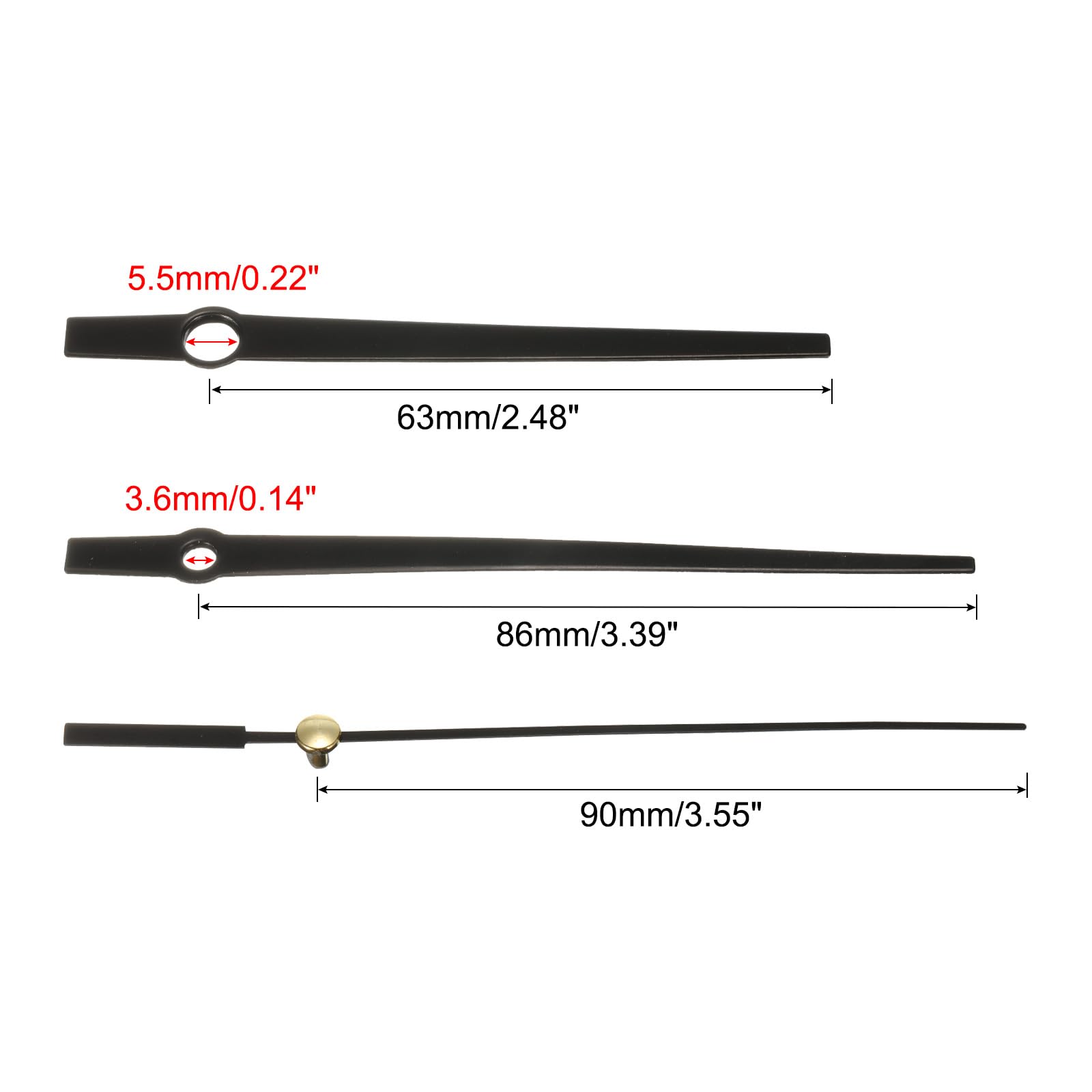 PATIKIL Replacement Clock Hands Kit - Image 2