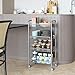 Homfa 4-Tier Mesh Wire Rolling Cart Multifunction Utility Cart Kitchen Storage Cart on Wheels, Steel Wire Basket Shelving Trolley,Easy Moving,Silver