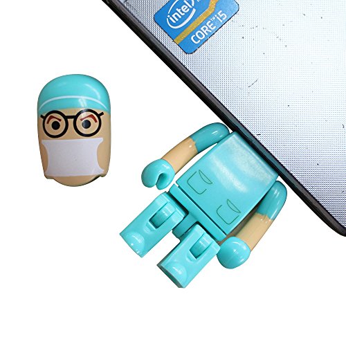 Usbkingdom 32Gb Usb 2.0 Flash Drive Cartoon Man Doctor Surgeon Nurse Robot Shape Pen Drive Thumb Drive Memory Stick Pendrive Jump Drive Flash Disk (Green) #TOP6