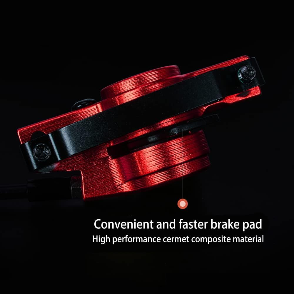 HoldOneLight Set freno a disco idraulico elettrico per e-bike, set freno a disco idraulico per e-bike, leva freno di interruzione per bicicletta elettrica con rotore, set completo di freni per bici