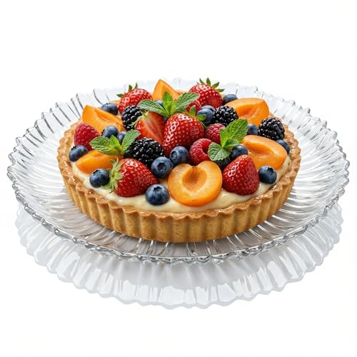 Large Glass Serving Platter 12.5” (31.5 cm) – Elegant Clear