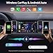 ATOTO A5L 7inch Android Double DIN Car Stereo, Wireless CarPlay&Android Auto Touch Screen, Wi-Fi/USB/Bluetooth Tethering, 24B-EQ, FM&SS Car Radio, GPS Tracking, MirrorLink, AI Chat, 2G+32G, A5LG2A7T