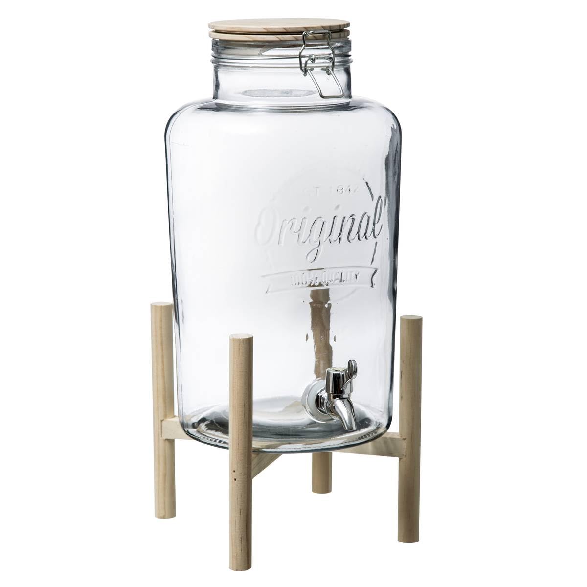 Secret de Gourmet - Original dispensador de bebidas de 8 litros con soporte