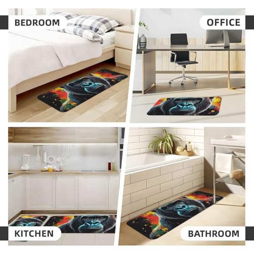 Alfombras de cocina modernas decorativas, antideslizantes y lavables 7