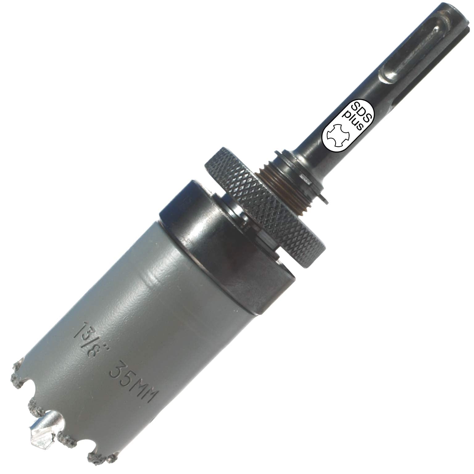 Kit sega a tazza in carburo di tungsteno da 1 3/8 "Inc 35 mm sega a tazza in carburo Sds Plus sega a tazza pergolato esagonale pergolato viene fornito con trapano pilota in muratura Tct per muro di