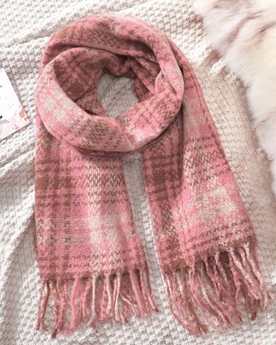 Winter Scarf for Women Scarves Long Plaid Blanket Scarf for Women Warm - image 6