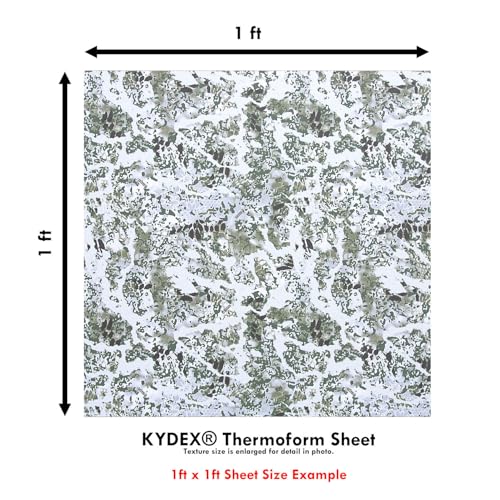 Image of KYDEX Thermoform Sheet - (P1 Texture) - (Infused Print) - (12in x 12in) - (Kryptek Obskura - Grom - Micro) - (1 Sheet) - (for Holster Making & Hobby) - (USA Made)