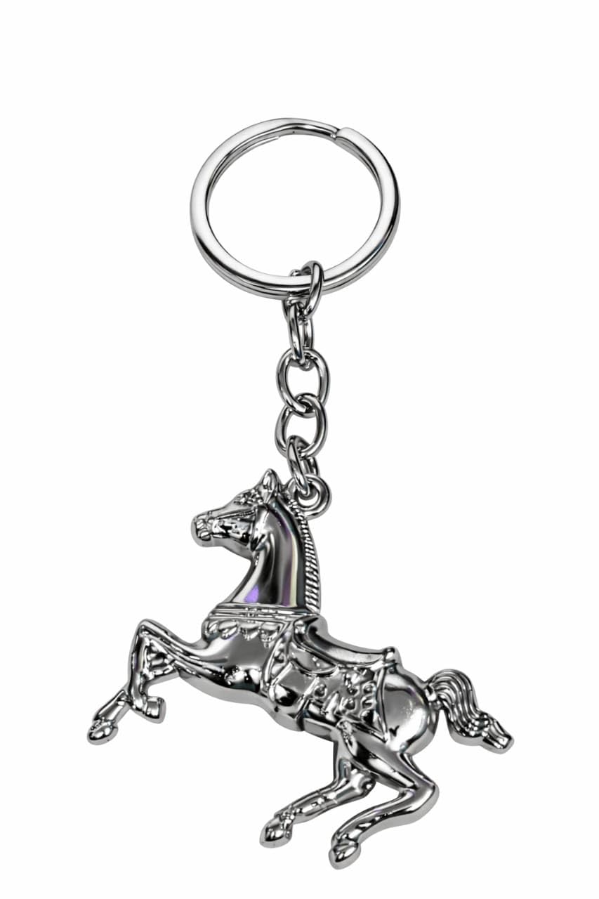 Premium Silver Carousel Horse Keychain for Men & Women – Stainless Steel Metal Horse Charm Key Ring – Stylish Bag Pendant Accessory – Luxury Gift for Car Keys-picture-41