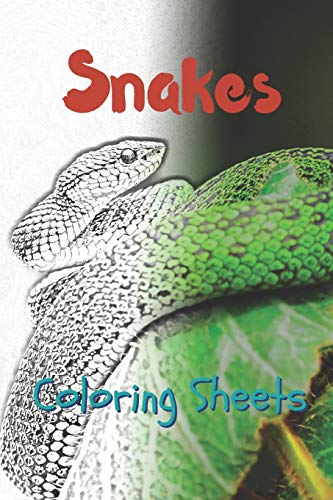 Snake Coloring Sheets: 30 snake drawings,coloring sheets adults relaxation, coloring book for kids, for girls, volume 15